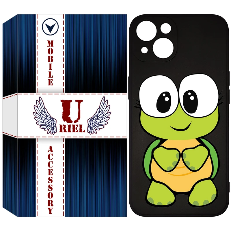 کاور یوریل مدل KSH کد 59 طرح لاکپشت مناسب برای گوشی موبایل اپل iPhone 13