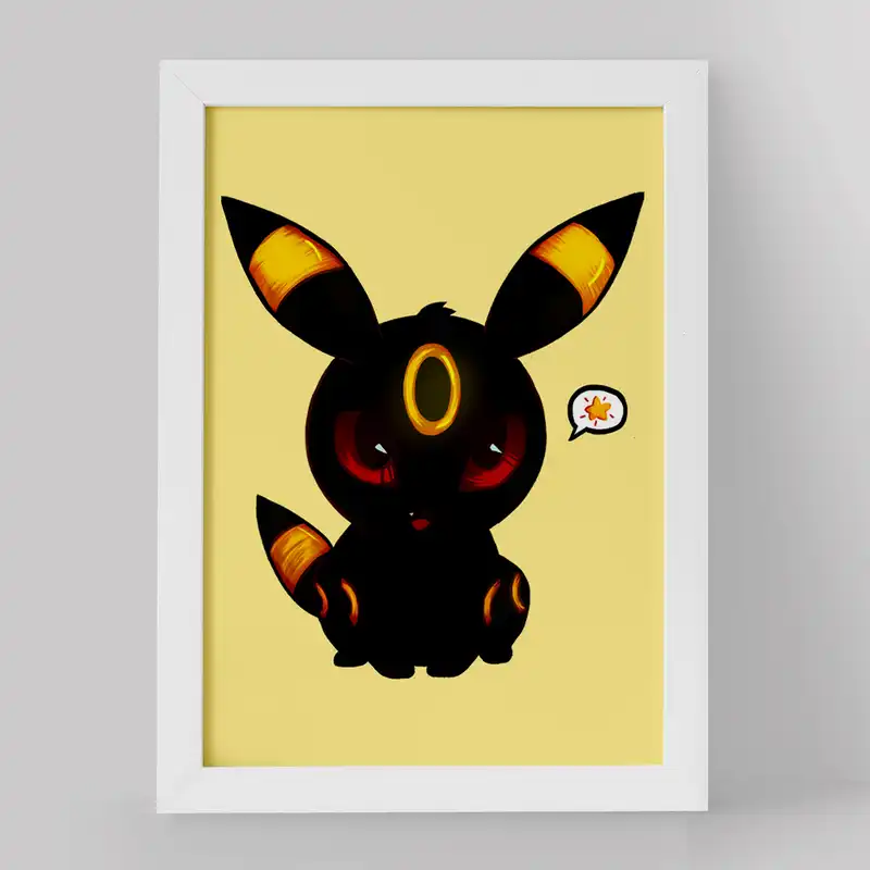 تابلو خندالو مدل امبرون انیمه پوکمون کد 17401