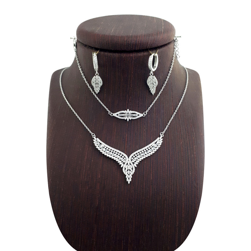 نیم ست نقره زنانه مدل SetM101 نیم ست نقره زنانه مدل SetM101