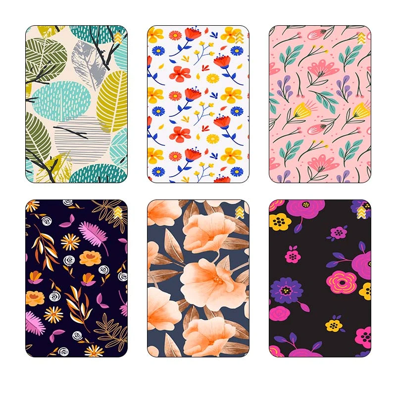 استيکر کارت کارنيکا طرح گل‌دار کد 72769 مجموعه 6 عددی