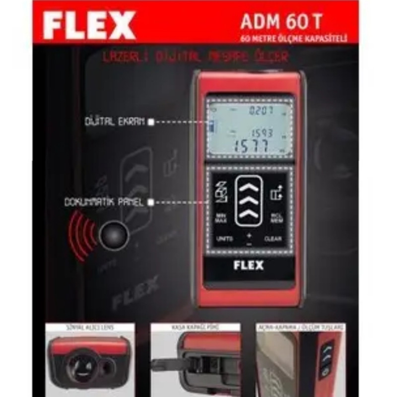 متر لیزری فلکس مدل ADM60-T