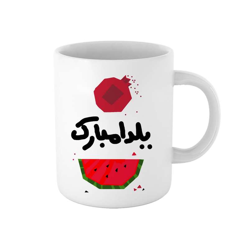 ماگ سرامیکی طرح شب یلدا کد 5401