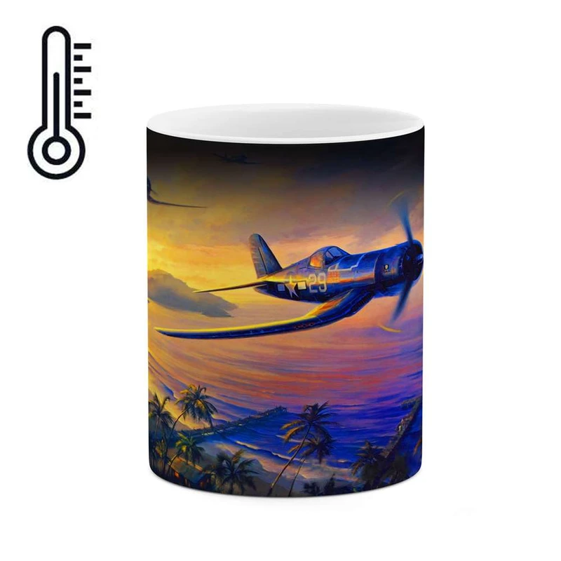 ماگ حرارتی کاکتی مدل هواپیمای جنگنده کد mgh10639