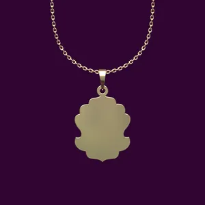 گردنبند طلا 18 عیار زنانه مدوپد مدل شکل هندسی کد P2-1-1072