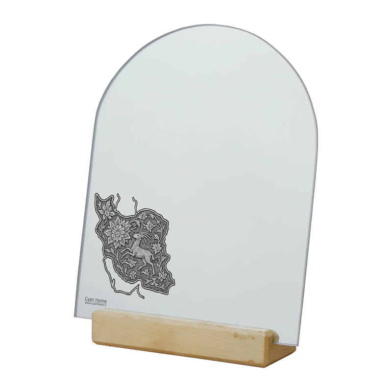 آینه رومیزی سایان هوم مدل نقشه ایران طرح تذهیب