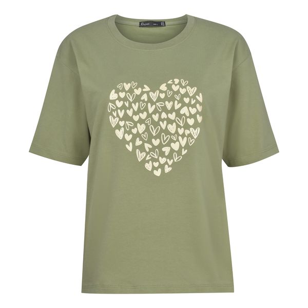 تی شرت آستین کوتاه زنانه باینت مدل 2261792 رنگ سبز