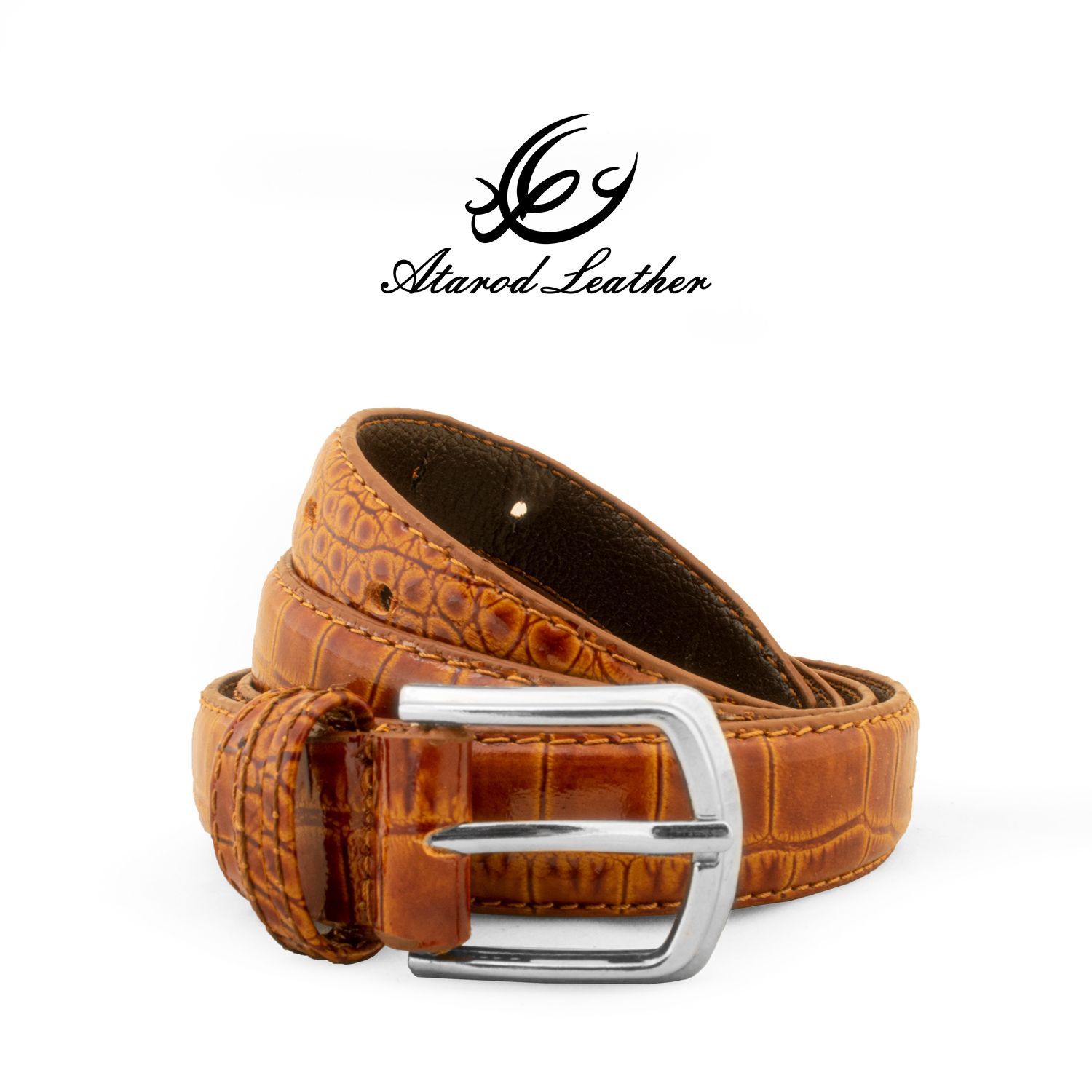 کمربند زنانه چرم عطارد مدل چرم طبیعی کد B54 -  - 4