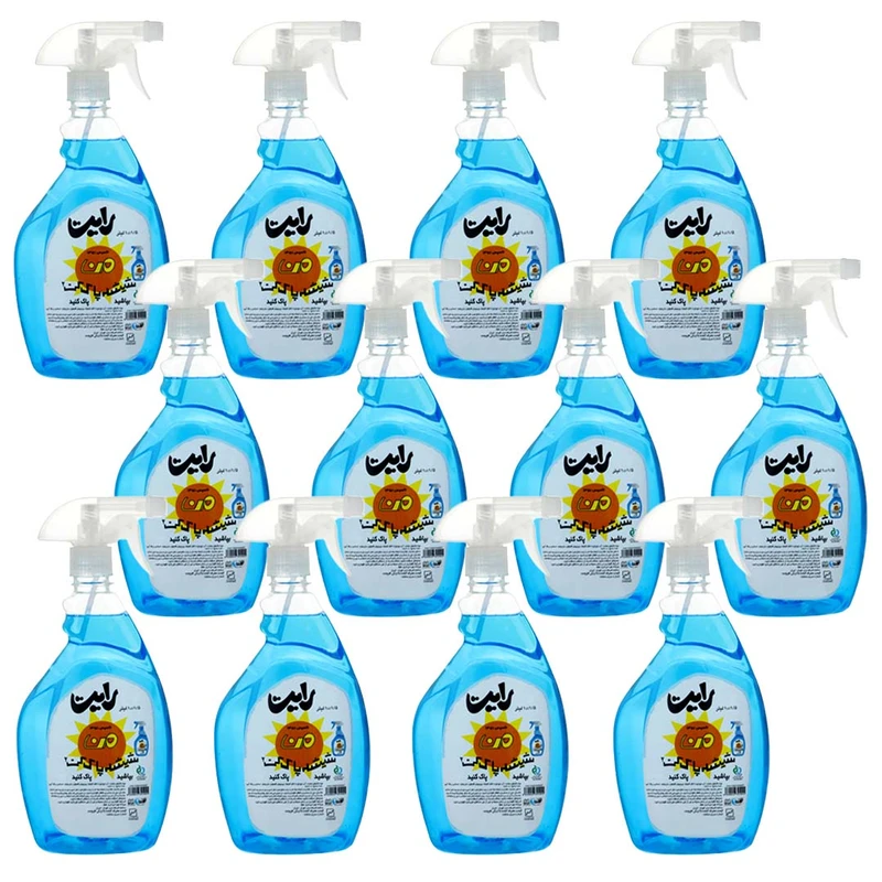 شیشه پاک کن من مدل اولترآبی حجم 1 لیتر بسته 12 عددی