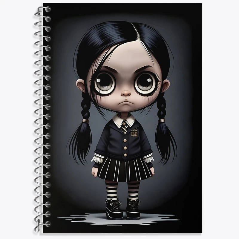 دفتر لغت 50 برگ خندالو طرح ونزدی (Wednesday) کد F6231