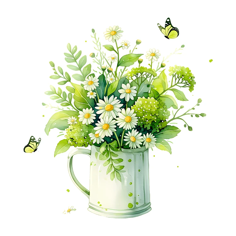 استیکر پارچه و لباس پاد آفرین مدل پینترستی گل کد S9034 
