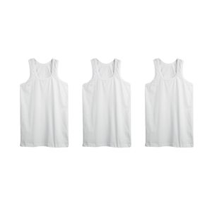 زیرپوش رکابی یقه گرد مردانه جناب مدل Tank Top-B بسته 3 عددی