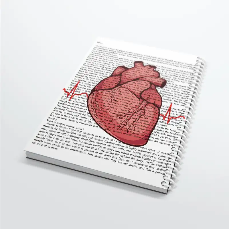 دفتر مشق 100 برگ مدل قلب کد 3