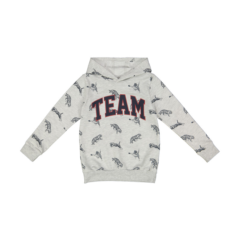 هودی پسرانه ال سی وایکیکی مدل 0SL631Z4-LRW-GREYPRINTED