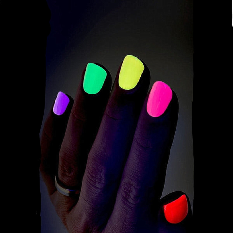 پودر لاک ناخن مدل شبتاب مجموعه 6 عددی