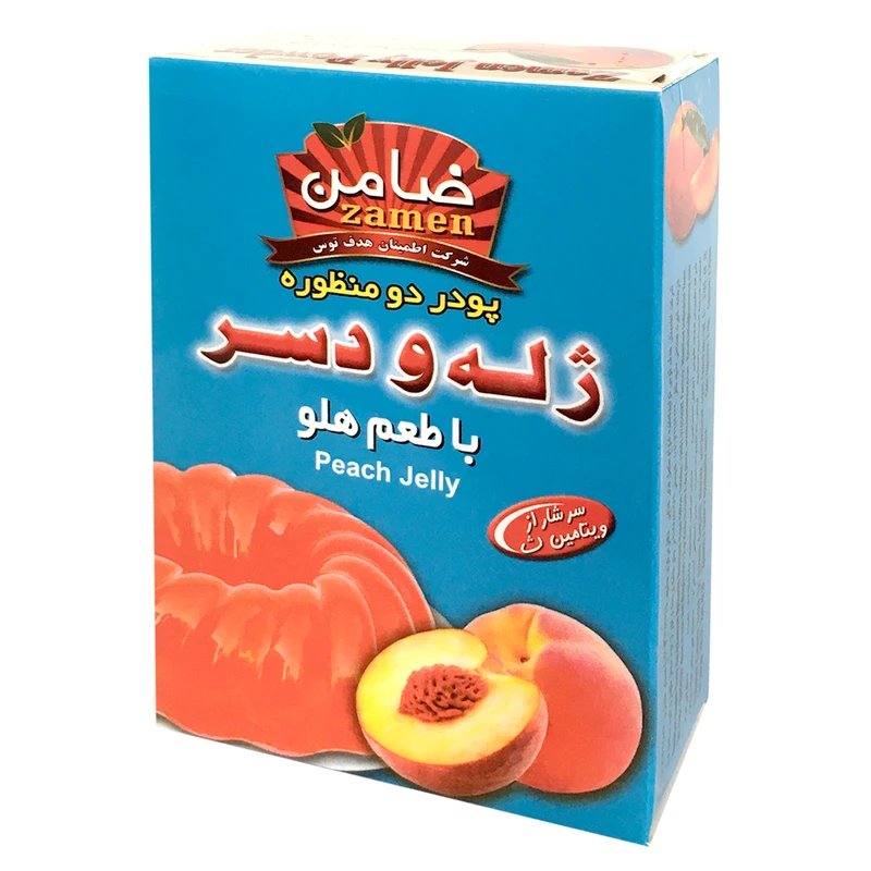 پودر ژله و دسر هلو ضامن-100 گرم