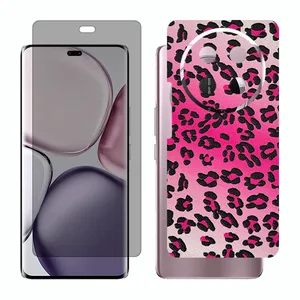 Glass Together model privacy screen protector suitable for Honor X9c mobile phone with back cover sticker