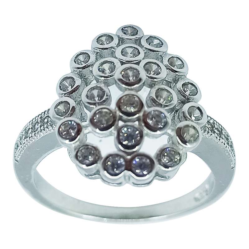 انگشتر نقره زنانه سلین کالا مدل برلیان ce-As226