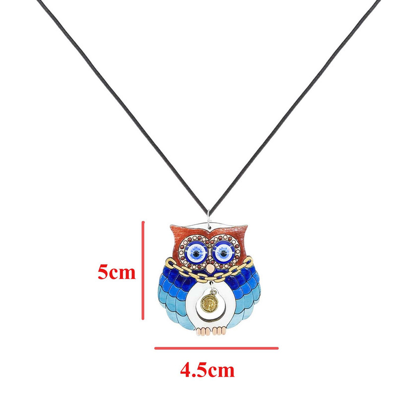 گردنبند دخترانه مدل جغد طلایی کد 03