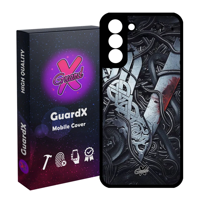 کاور گارد ایکس طرح Vikings مدل Glass10221 مناسب برای گوشی موبایل سامسونگ Galaxy S21 FE