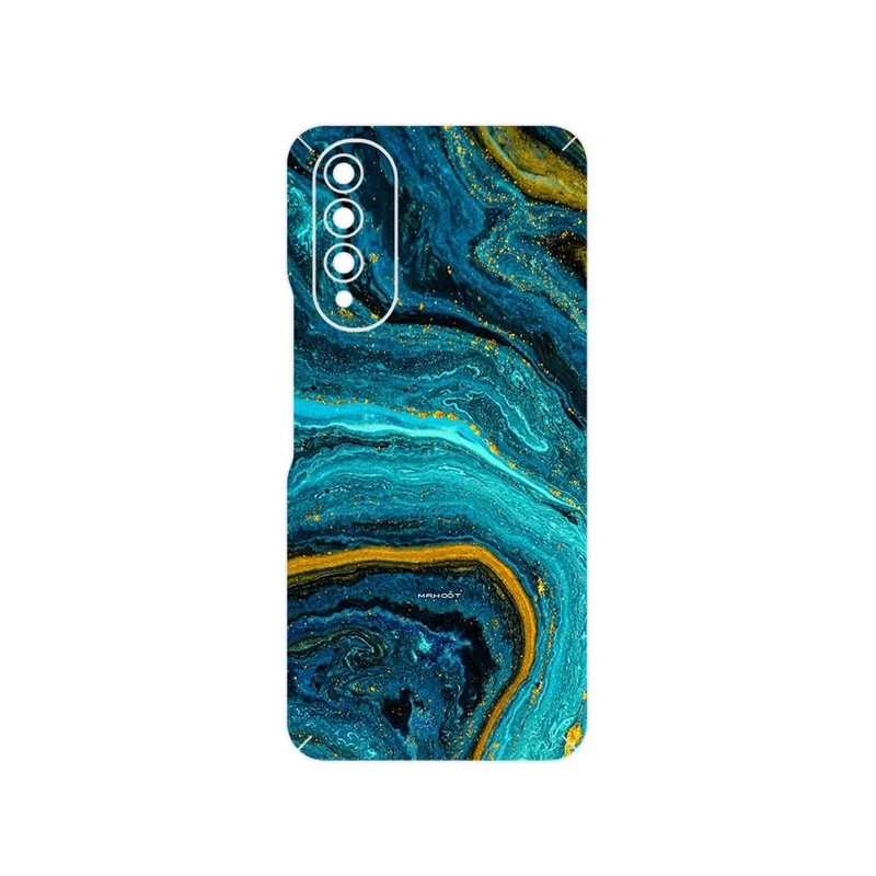 برچسب پوششی ماهوت مدل Turquoise marblewith golden streaks مناسب برای گوشی موبایل ویکو T50