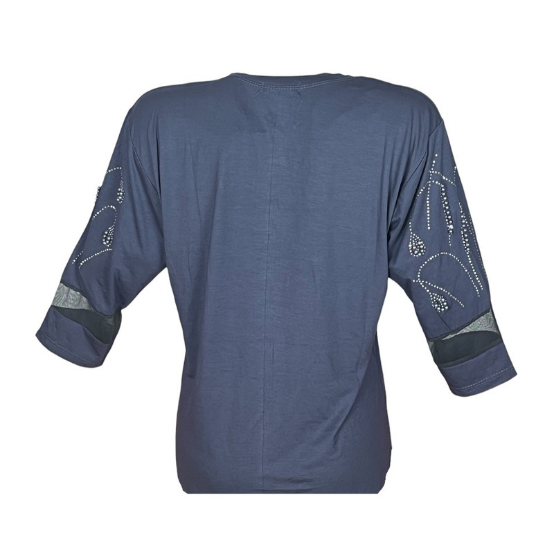 بلوز آستین سه ربع زنانه مدل آماندیس AM134