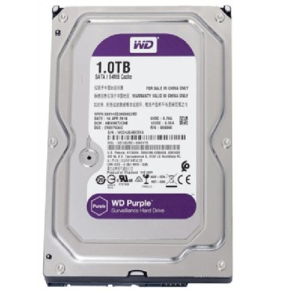 هارددیسک اینترنال وسترن دیجیتال مدل Purple WD10PURZ ظرفیت 1 ترابایت