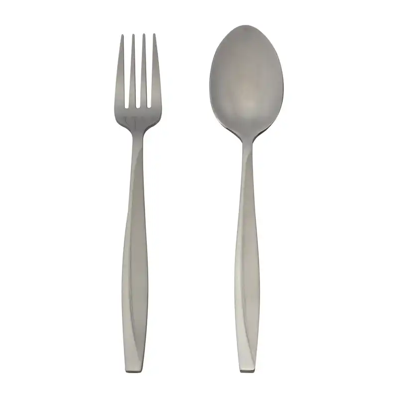 قاشق و چنگال غذا خوری مدل براق کد 3511  مجموعه 12 عددی