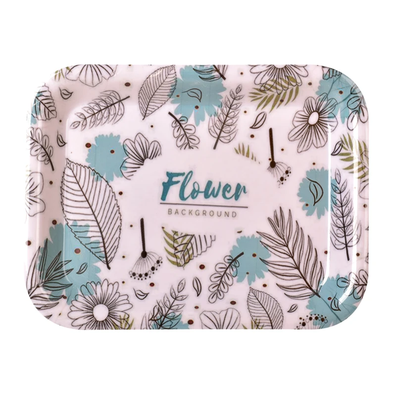 سینی بدون دسته مدل 7770 flower سایز 20×26 سانتی متر