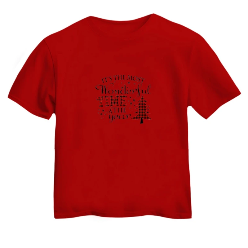 تی شرت آستین کوتاه بچگانه مدل نوشته کریسمس کد 24