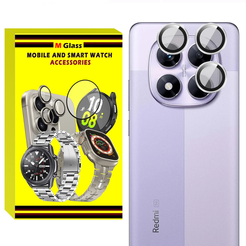محافظ لنز دوربین فلزی ام‌گلس مدل RNG MTL MG مناسب برای گوشی موبایل شیائومی Redmi Note 14 Pro 4G