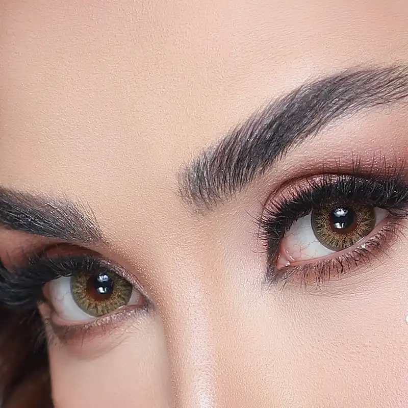 لنز چشم هرا کد Fa32 رنگ سبز عسلی