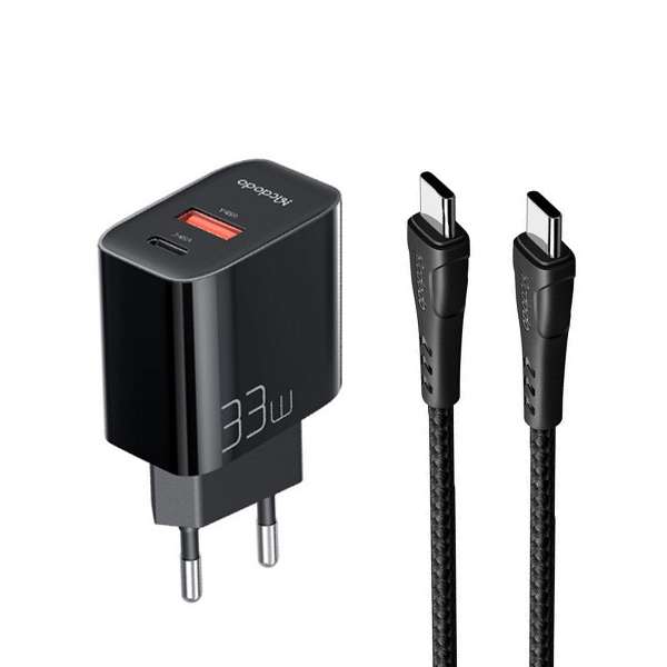 شارژر دیواری مکدودو مدل CH-0922 به همراه کابل تبدیل USB-C شارژر دیواری مکدودو مدل CH-0922 به همراه کابل تبدیل USB-C