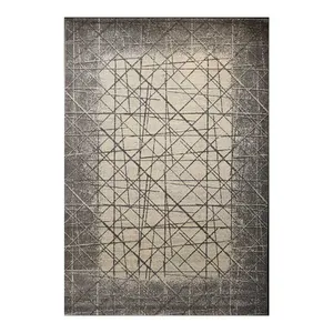 فرش ماشینی 320 شانه فرش ساوین زمینه کرم حاشیه کرم مدل 4238