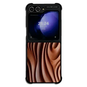 AKAM AMC-WSGZFLIP5-WOOD-6 Cover For Samsung Galaxy Z Flip 5
