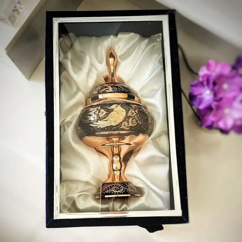 شکلات خوری مسی مدل الماس تراش کد JR-28