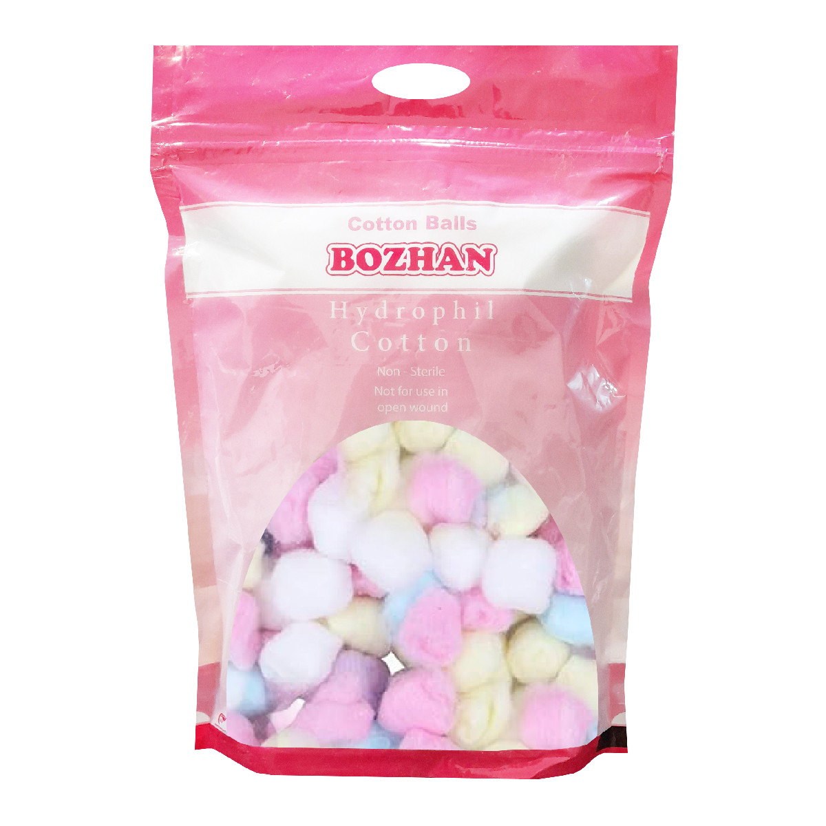 پنبه آرایشی پنبه هیدروفیل بوژان مدل زیپ کیپ C-Balls وزن 100 گرم