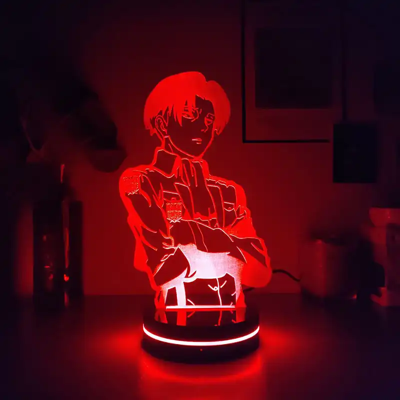 چراغ خواب مدل لیوای انیمه اتک ان تایتان LEVI