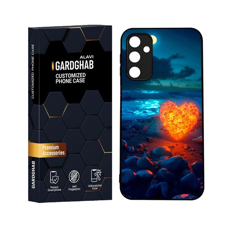 کاور گارد قاب علوی مدل دورژله ای عاشقانه مناسب برای گوشی موبایل سامسونگ Galaxy A24