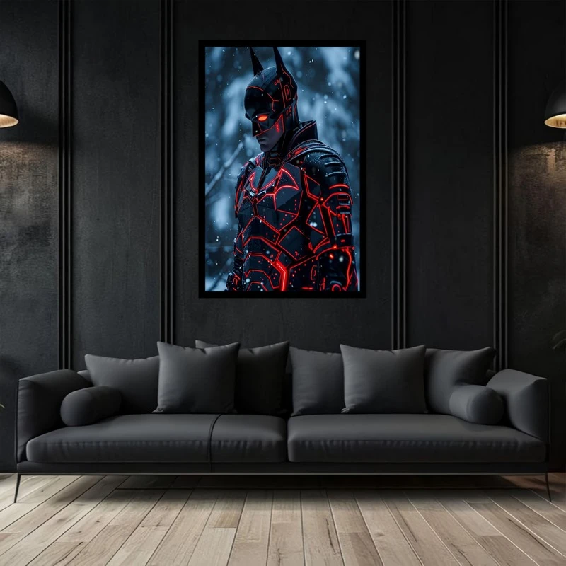 تابلو بکلیت طرح نقاشی و هنر دیجیتال شخصیت سینمایی بتمن مدل B-bu2842
