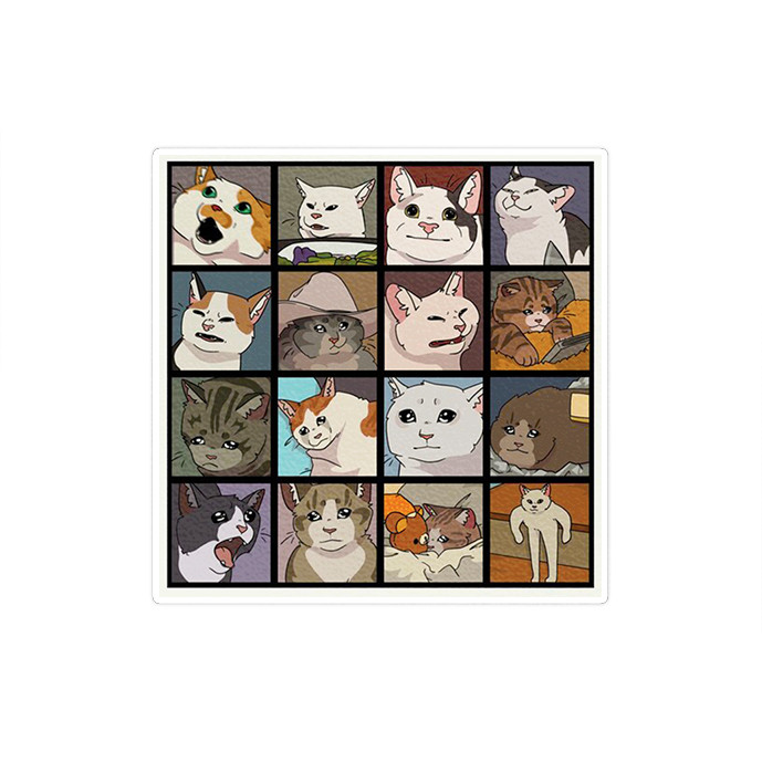 استیکر لپ تاپ ماسا دیزاین طرح CAT مدل STKA00493