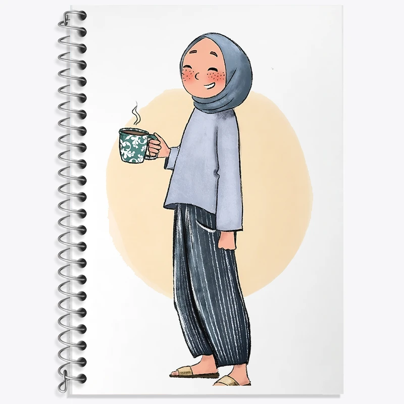 دفتر لغت 50 برگ خندالو طرح دخترانه کد F7649
