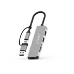 هاب و کارت خوان 5 پورت USB 3.0 آیریور مدل  HU-2 DUAL