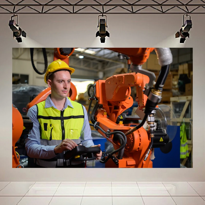  تابلو بوم طرح مخمل مهندس مدل ربات مبتکرانه کد AR303389