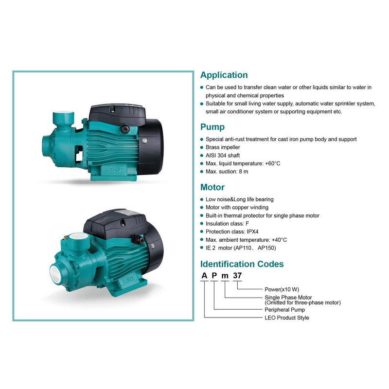 پمپ آب لئو مدل APm 37