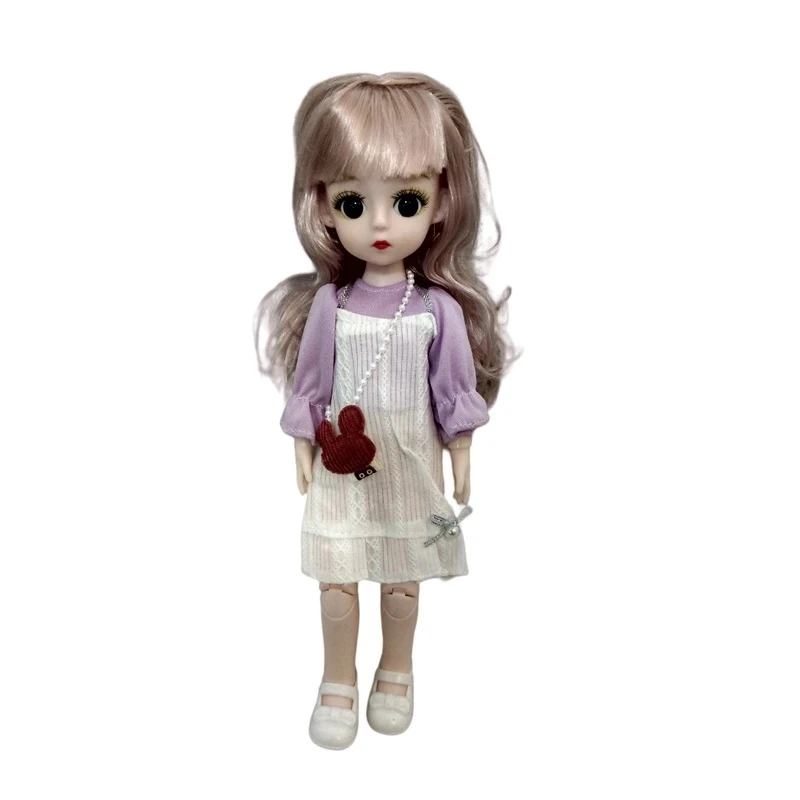 عروسک مدل چشم تیله ای کد 350 ارتفاع 30 سانتی‌متر