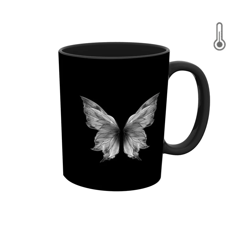  ماگ حرارتی طرح پروانه 