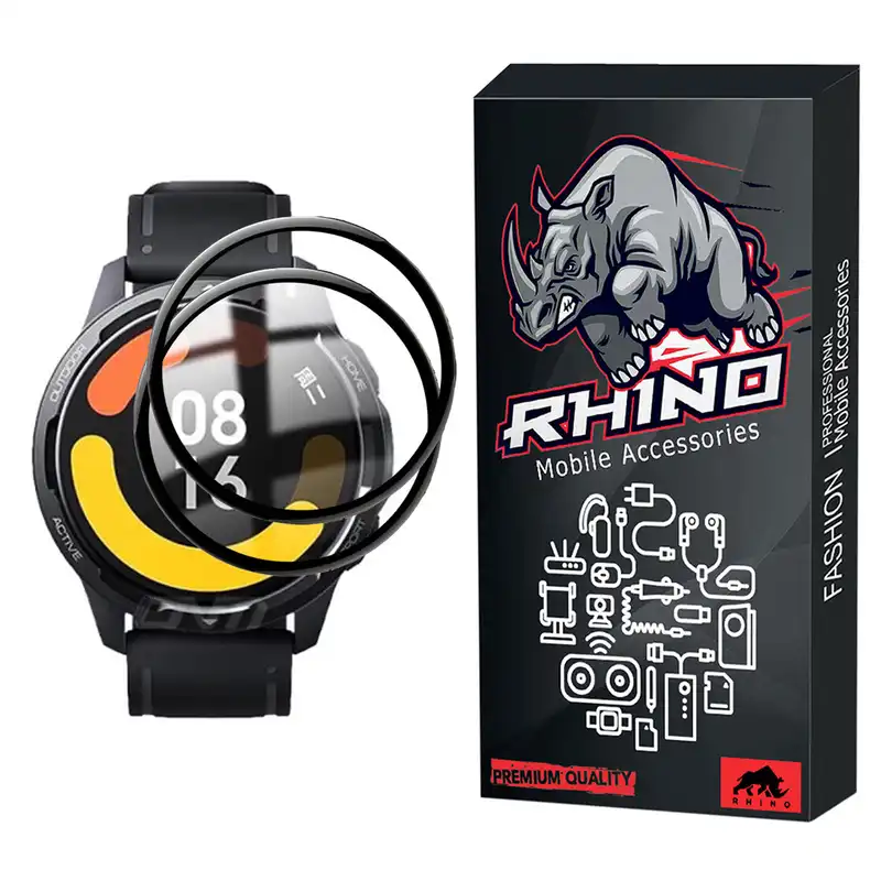 محافظ صفحه نمایش راینو مدل R-PMMA مناسب برای مچ بند هوشمند شیائومی S1 Active بسته 2 عددی