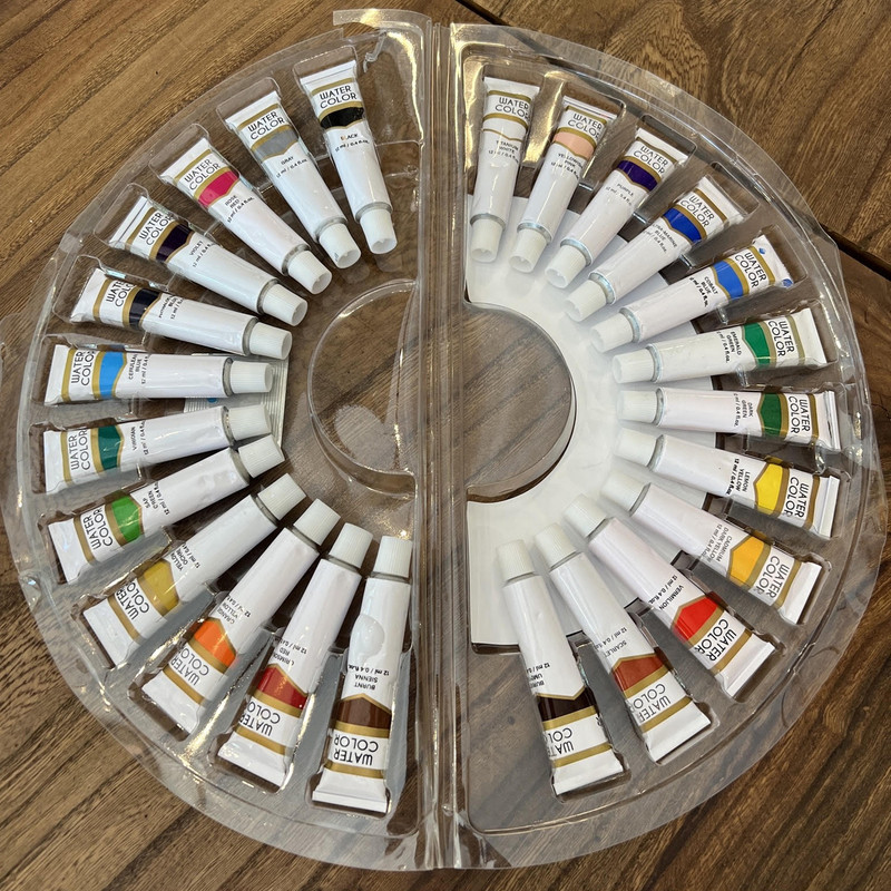 آبرنگ 24 رنگ مدل دایره ای کد 297094