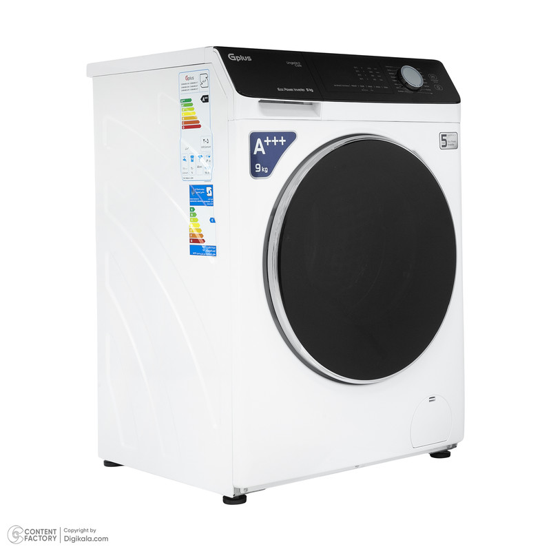 ماشین لباسشویی جی پلاس مدل GWM-M9540W ظرفیت 9 کیلوگرم