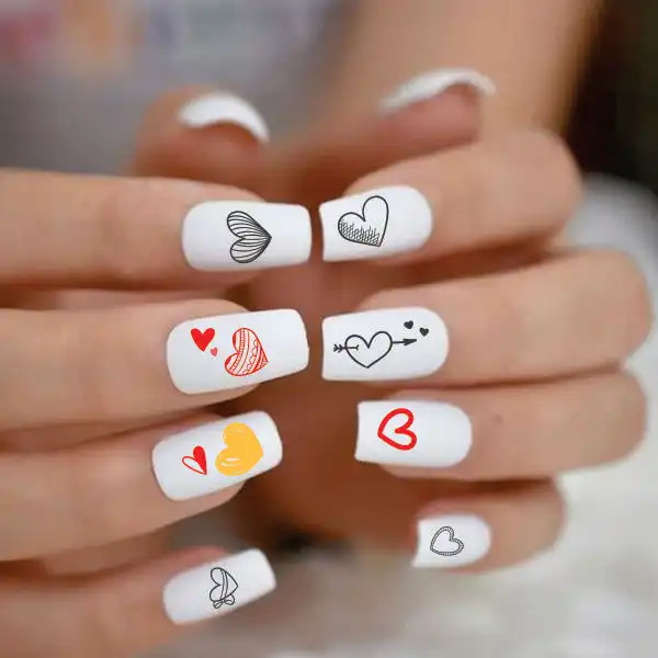 برچسب لنز ناخن کد BLNG6637 مجموعه 2 عددی